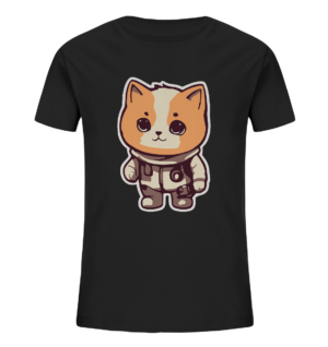 Katze im Astronauten Anzug - Kids Bio Shirt