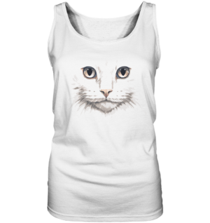 Katzengesicht weisse Katze - Frauen Tank-Top