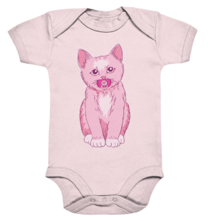 Katze mit Schnuller - Organic Baby Body